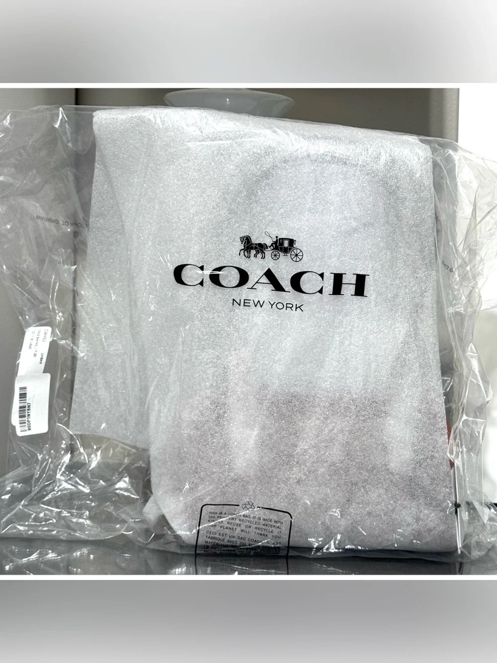 COACH Swing Zip Bag 20 In Crystal Signature Jacquard, BURNISHED AMBER